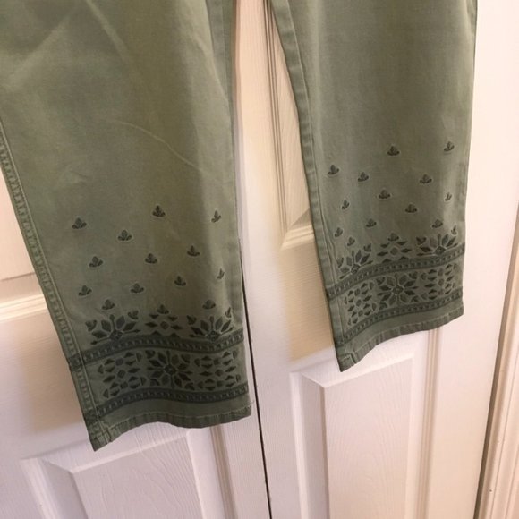 Coldwater Creek Embroidered Chino Pants - Picture 2 of 9